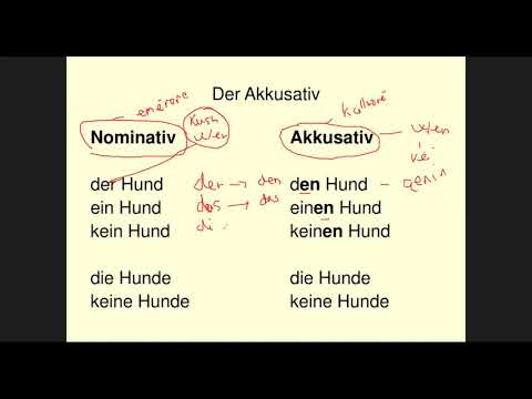 Gjuhe Gjermane - Perdorimi i Akkusativ ne nje menyre te lehte .
