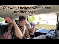 Kid Temper Tantrum Throws Sister S Glitter Dumplings Out Car Window Original