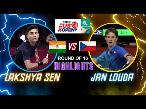 US Open 2023 | R16 Lakshya SEN vs Jan LOUDA  #usopen2023 #badminton #badmintonopen2023