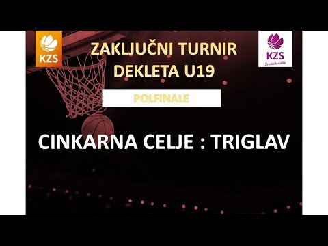F4ŽU19 - Cinkarna Celje : Triglav - polfinale - Sezona 2017/18 - 1/4