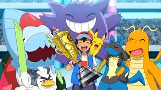 Ash Finally Becomes The World Champion 🏆🔥||Pokémon Indigo League Theme Hindi||
