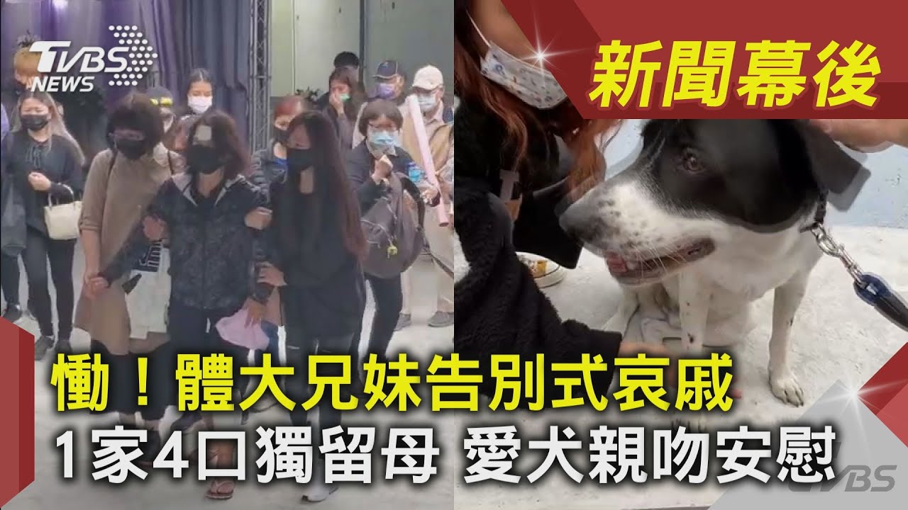 一家4口剩1人！體大兄妹告別式哀戚　愛犬親吻倖存母