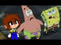 Mikey SpongeBob And Patrick Being Chased By The Cyclops