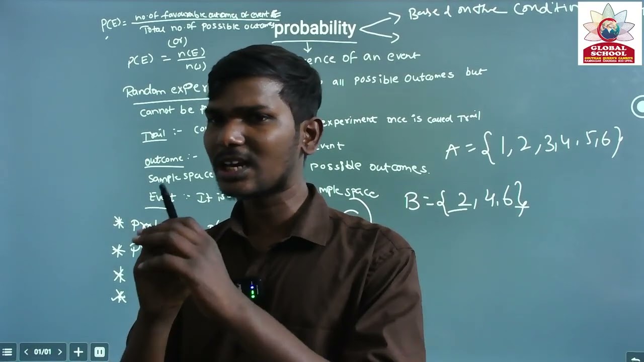 Probability Class 10 Chapter 13 | NCERT Maths | Cards, Dice & Coin Problems | Global Schools