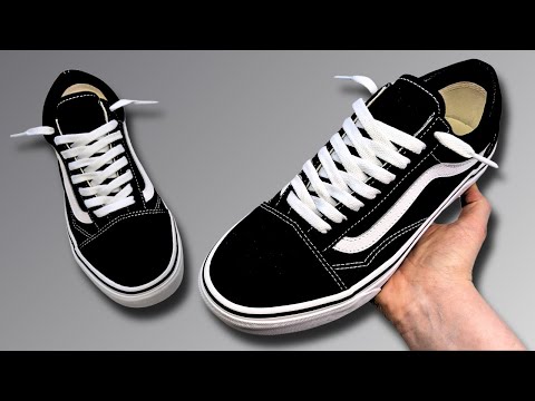 HOW TO LACE VANS OLD SKOOLS (BEST WAY!)