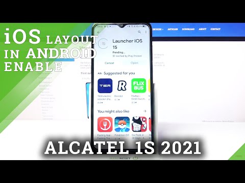 How to Download and Apply iOS Launcher on ALCATEL 1S 2021 – Change Launcher