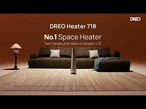DREO Tower Heater 718｜Aerodynamic, Ultra-Quiet Warmth in Seconds