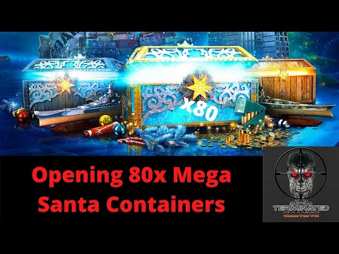 Opening 80 MEGA Santa Containers World of Warships