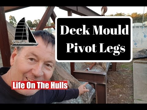 Ep084 Welding Deck Mould Pivot Legs - Life On The Hulls - Building A Catamaran Ep084