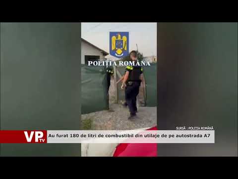 Au furat 180 de litri de combustibil din utilaje de pe autostrada A7