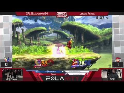 CFLS64 - cE | Ookami (Greninja) vs SSHQ | GDX (Diddy Kong) - Losers Finals