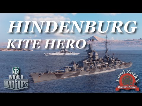 Kite Hero Hindenburg Tier 10 German CA Tears of the Cruisers South Spawn World of Warships