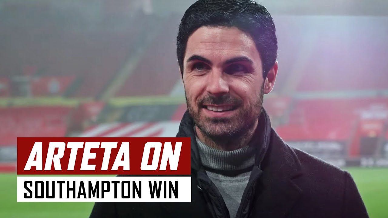 Mikel Arteta on Southampton 1-3 Arsenal