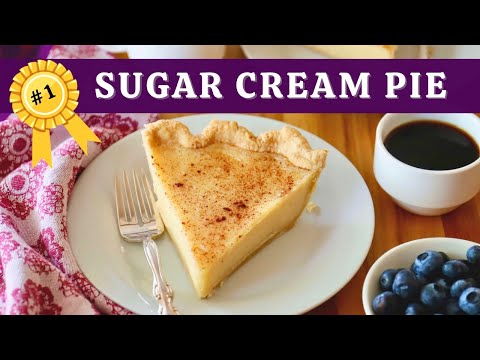 EASY Sugar Cream Pie Recipe | Hoosier Pie 💝