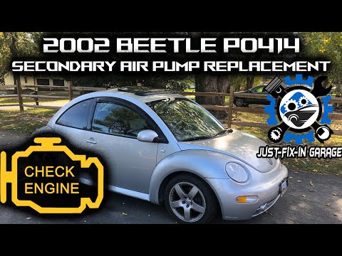 2002 Volkswagen Beetle P0414 FIXED - Secondary Air Injection Pump Replacement - VW Beetle 1.8 Turbo