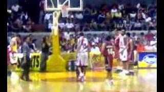 Wesley Gonzales at the line