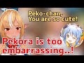 【Hololive/Eng sub】Pekora is too embarassing for what Flare says to her【Pekora/Flare】