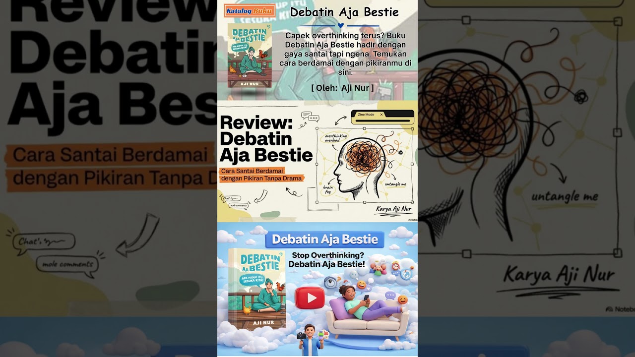 Bincang Buku: Debatin aja Bestie- Podcast: – Cara Santai Mengatasi Overthinking Tanpa Drama (bag. 1)