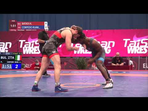 BRONZE FS - 97 kg: A. BATAEV (BUL) v. A. CONYEDO RUAN (ITA)