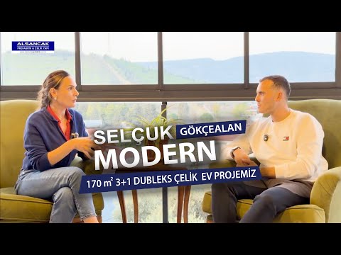  Selçuk Gökçealan'da 170m2 3+1 Dubleks Modern Çelik Ev Projelerimiz | Alsancak Prefabrik&Çelik Yapı