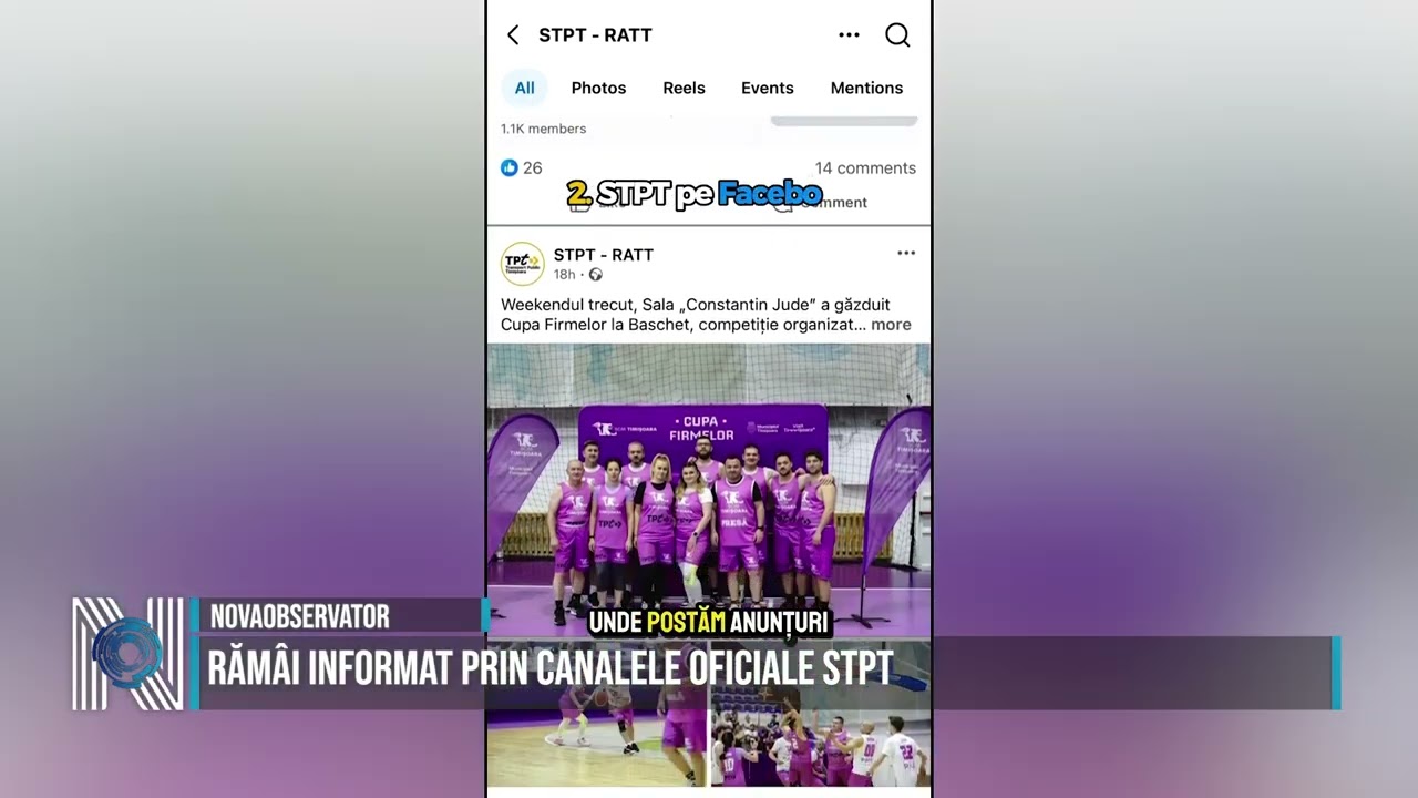 Rămâi informat prin canalele oficiale STPT