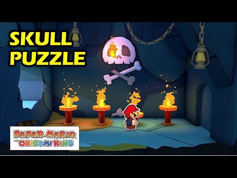 Bonehead Island: Skull Puzzle | Paper Mario The Origami King Walkthrough