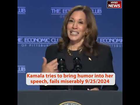 Kamala Ecclesiastics & tries humor; poll 51% voters Trump successful vs Kamala 37%