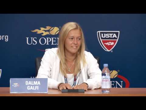 Open US 2015 Tennis Interview With  Dalma Galfi Girls' Final