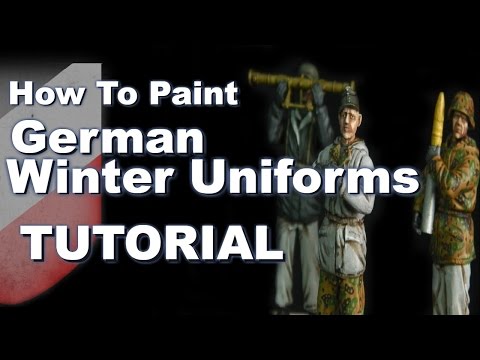 How to paint 1/35 German World War Two Winter Reversible Uniforms / How to Paint White Tutorial
