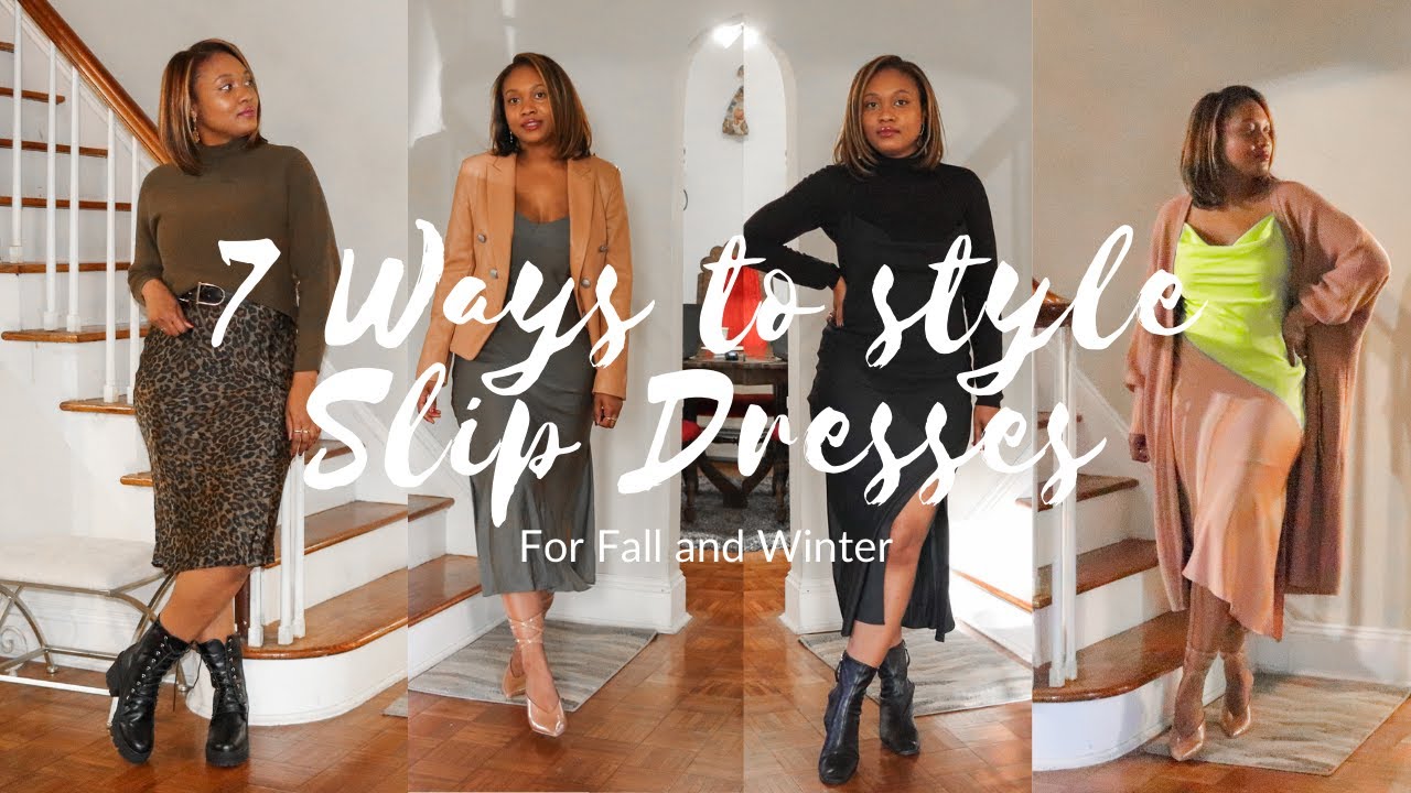 7 Ways to style slip dresses for Fall and Winter