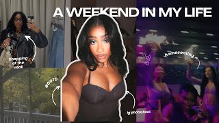 Homecoming Weekend Vlog: Weekend in my Outfit, 90s Blowout & Mall try-on!