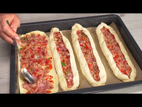Homemade Kiymali Pide - TURKISH PIZZA / Turkish Street Food. Recipe by Always Yummy!