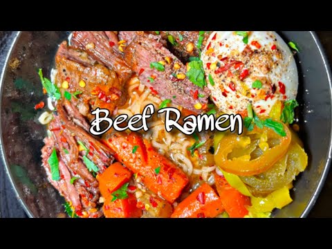 DELICIOUS BEEF RAMEN 🔥 | How To Make Beef Ramen