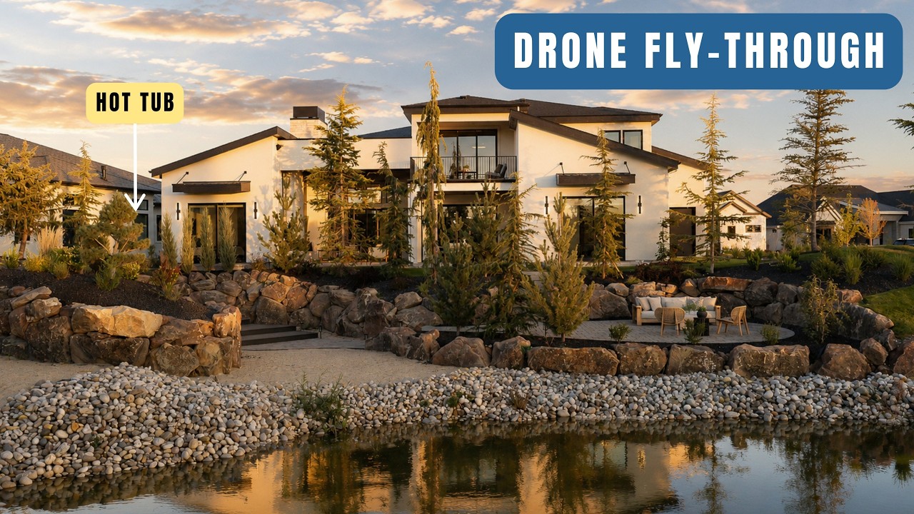 TOUR a $2.6M Home with a FLOATING Staircase in Eagle, ID | Asbury Homes