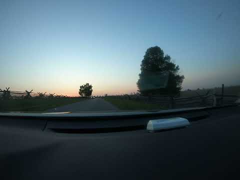 Gettysburg, Pennsylvania. Driving through the Battlefield at Dusk: 2022-04-23