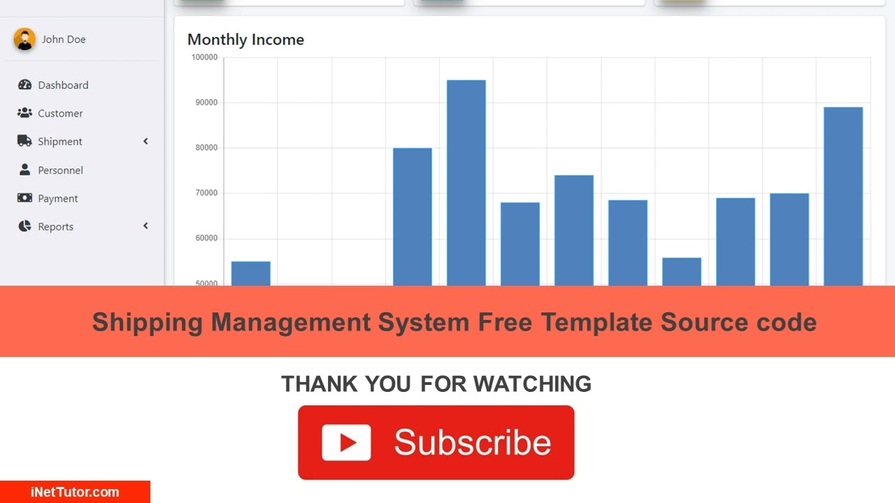 Shipping Management System Free Template Source code