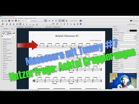 Musescore 3.6 // Nutzerfrage: Achtelgruppierungen // Musescore mit Tommy #7