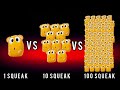 My Talking Tom 2 1 SQUEAK Vs 10 SQUEAK Vs 100 SQUEAK