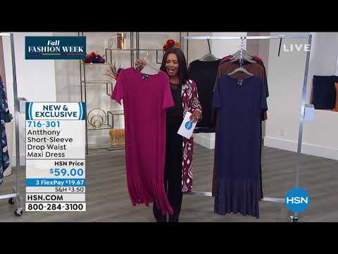 Antthony ShortSleeve Drop Waist Maxi Dress