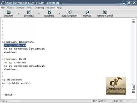 Cisco CCENT / CCNA Video Moving around the IOS User Interface