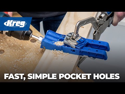 Kreg® 300-Series Pocket-Hole Jigs: Drilling your pocket holes