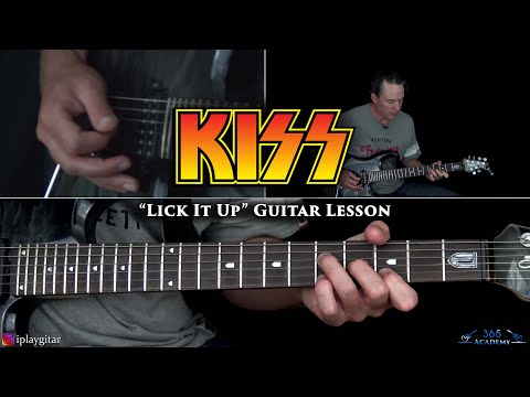 KISS - Lick It Up Guitar Lesson