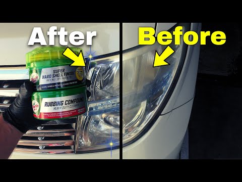 How To Restore Headlights FAST & CHEAP ( Car Headlight Restoration using Turtle Wax VS Clear Coat )