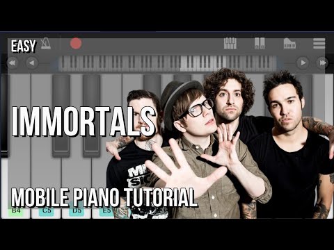 SUPER EASY: How to play Immortals  by Fall Out Boy on Mobile Piano (Tutorial)