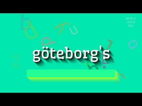 How to say "göteborg's"! (High Quality Voices)