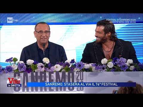 Sanremo 2026, stasera al via al 76° Festival - Vita in diretta 24/02/2026