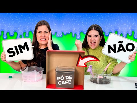 DESAFIO SIM OU NÃO DE SLIME * ELA FOI SABOTADA!!!