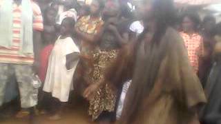 Okomfo Appiah TEGALI BOFOR DANCING WHILE KWAKU BONSOM ALSO DANCING AT THE MAIZE FESTIVAL