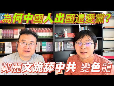 為何中國人出國還愛黨？鄭麗文國民黨跪舔中共，與馬英九連戰有何不同？中共如何做到留島不留人，統一之後台灣沒有好下場。