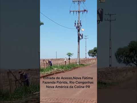Estrada de Acesso a Nova Fátima Fazenda Flórida Rio Congonhas no município de Nova América da Colina